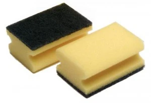 Schuurspons met grip Star bright 3st