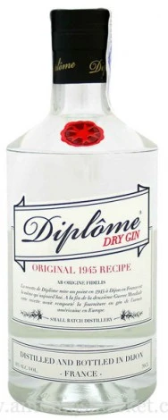Diplome Dry Gin 44&deg; 70cl